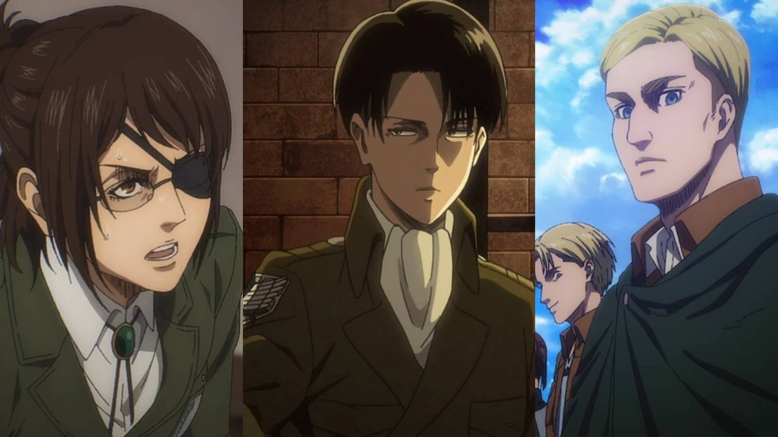 Hange Levi Erwin Attack On Titan - Featured