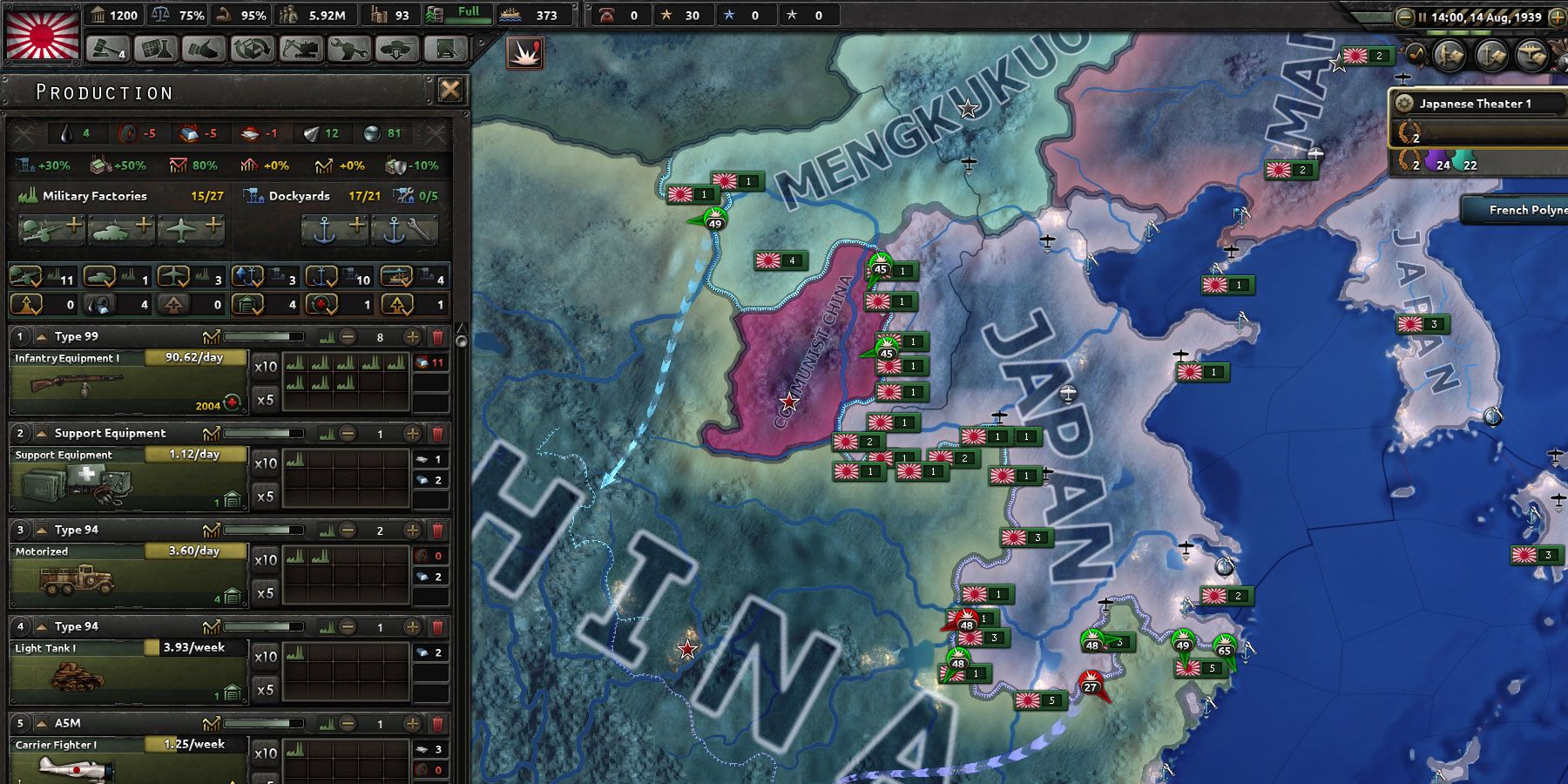 Hearts of Iron 4 Gameplay