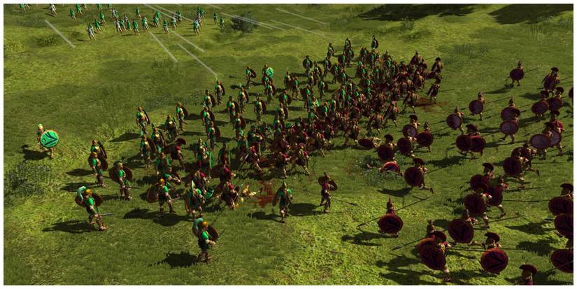 Warriors readying for battle in Hegemony 3 Clash of Ancients