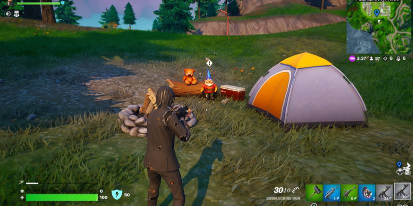 hidden gnome near to pleasant park