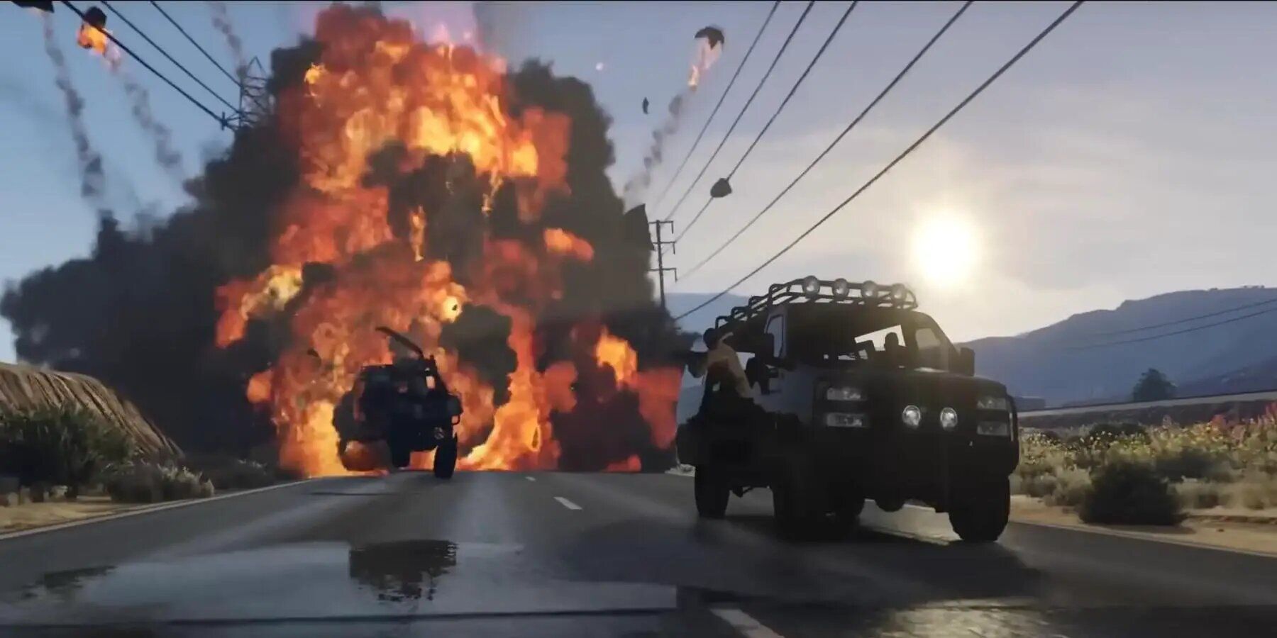 Highway Explosion GTA Online