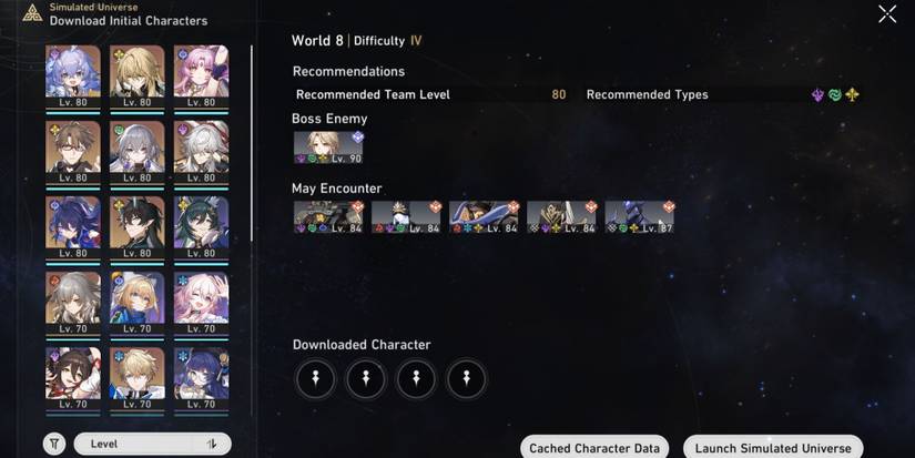 Honkai_ Star Rail Simulated Universe World 8 Enemy Composition