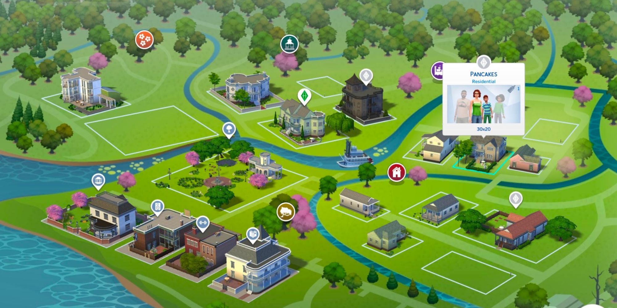 Cambiando de hogar en los Sims 4.