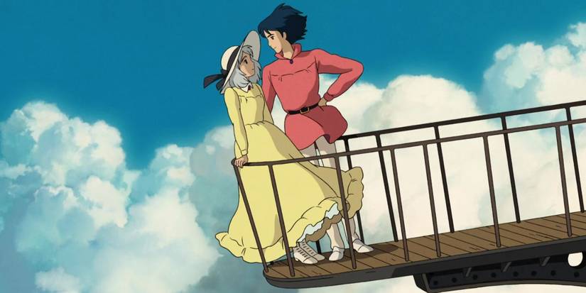 Howl and Sophie Flying
