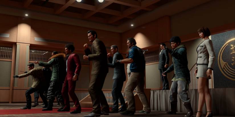 Ichiban leading a fight in Like a Dragon Gaiden The Man Who Erased His Name