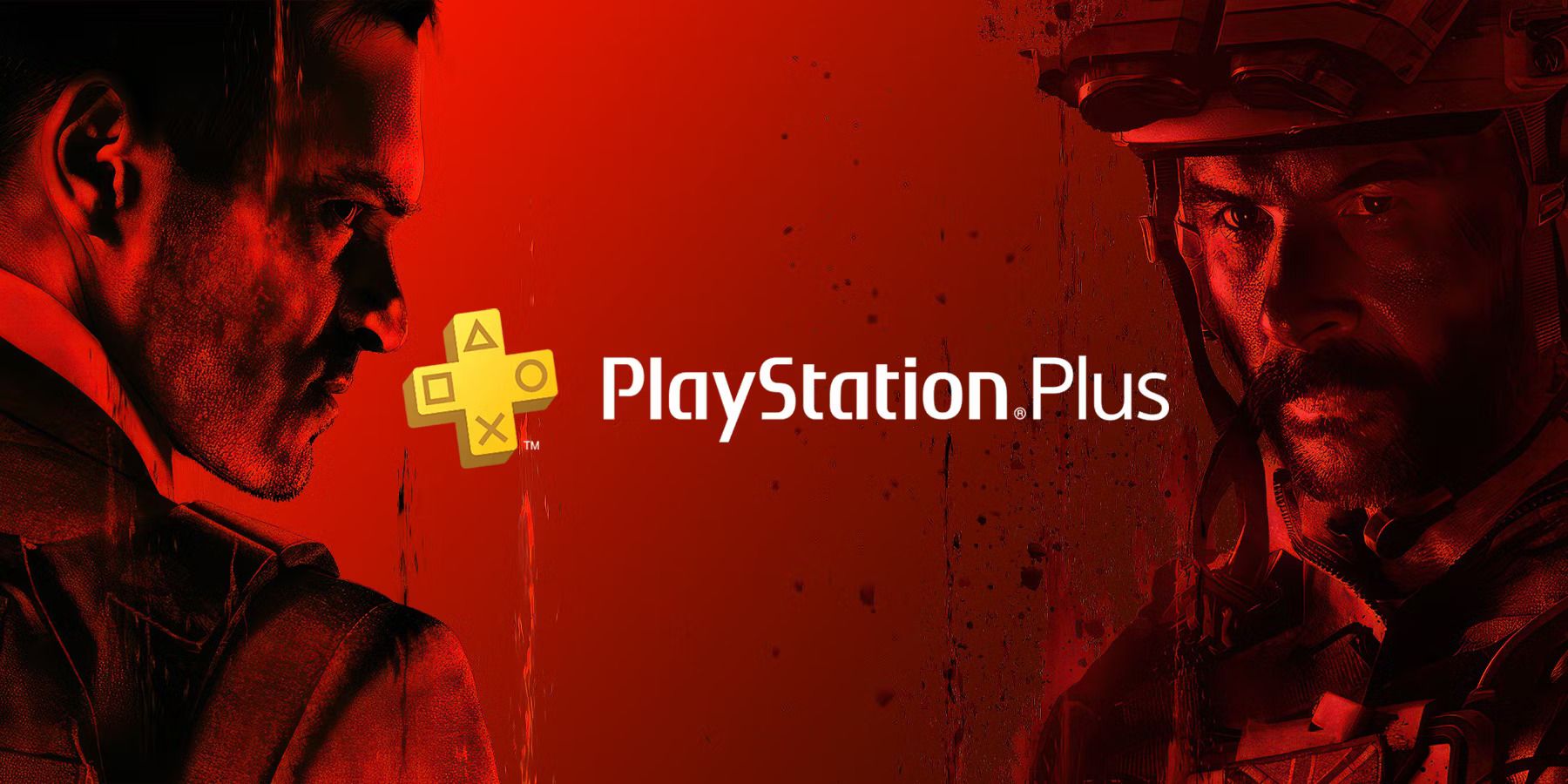 ps plus logo with call of duty characters