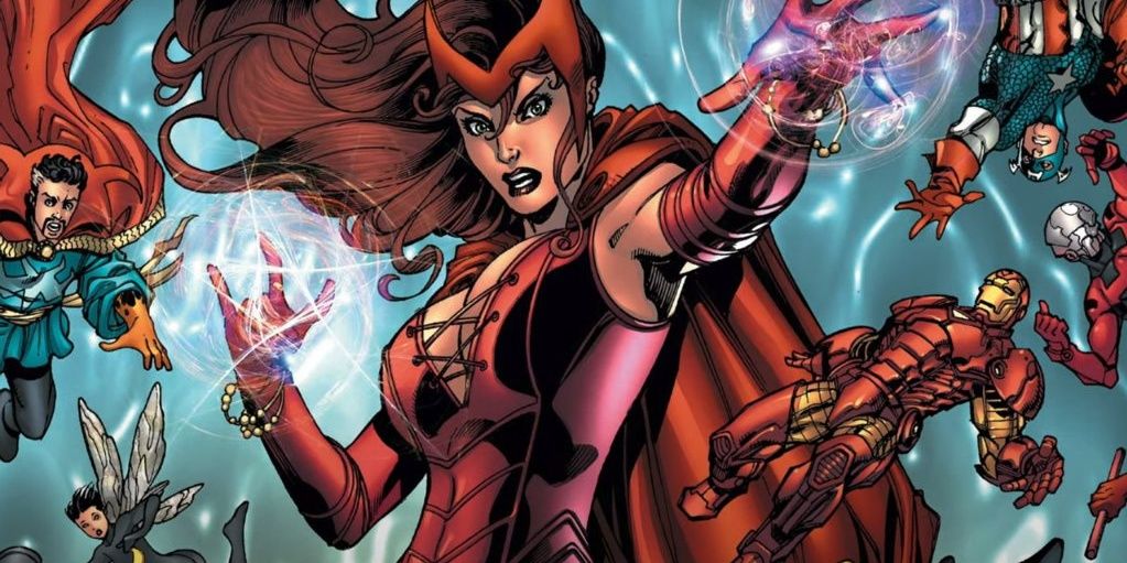 The Scarlet Witch using her powers
