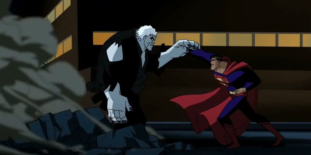 An image of Superman and Solomon Grundy fighting