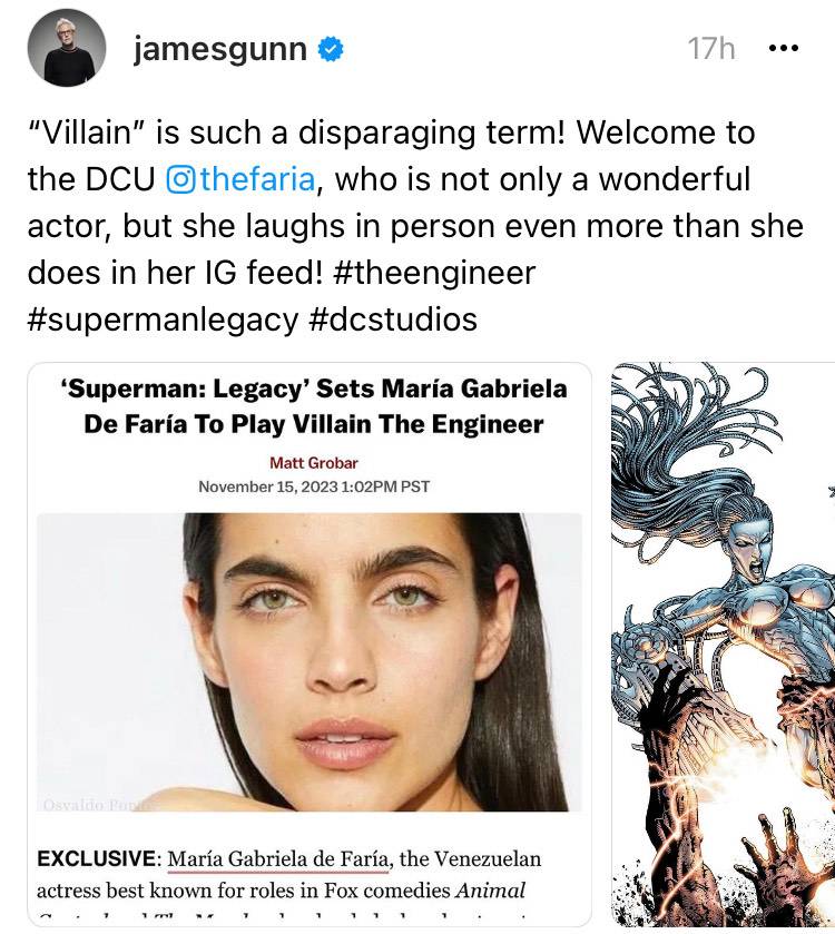 James Gunn Thread about Superman "Villain"