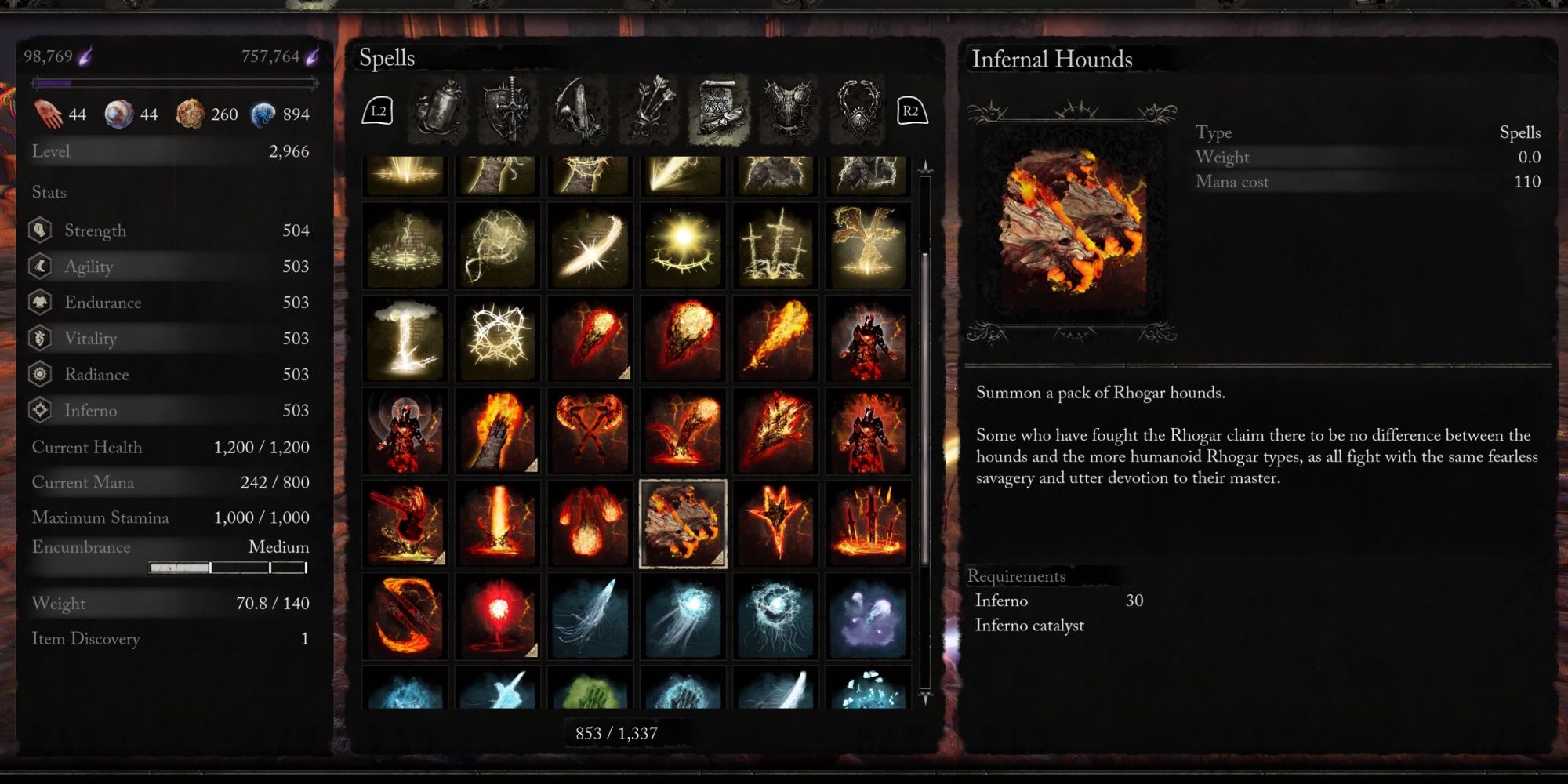 Infernal Hounds Information in Lords of the Fallen