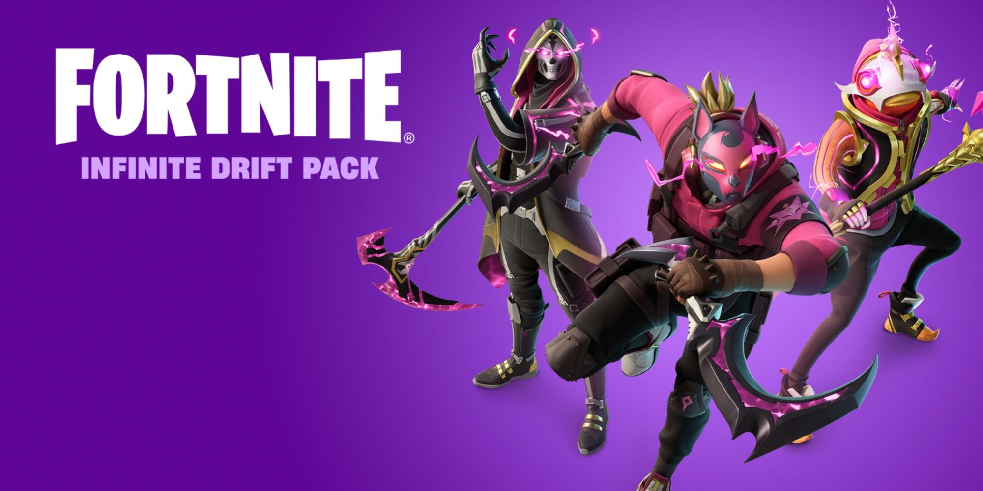 cosmetic items in the infinite drift pack