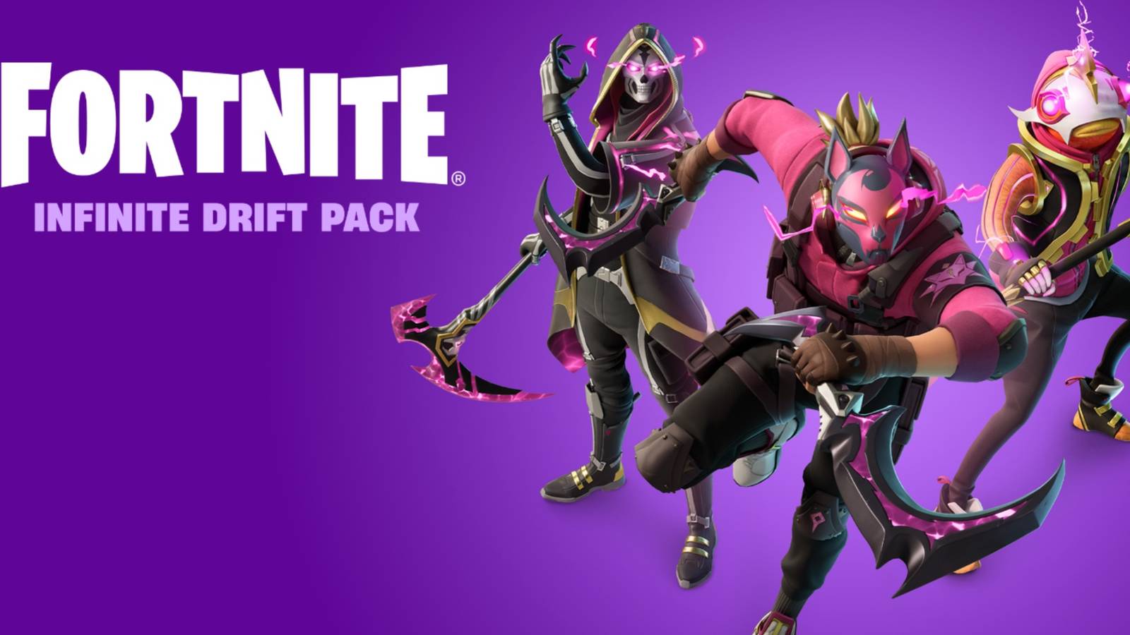 cosmetic items in the infinite drift pack