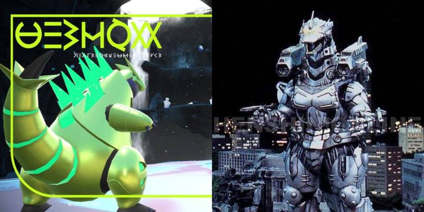 Comparison between the Pokémon Iron Thorns, and the Kaiju Mechagodzilla 3 AKA Kiryu