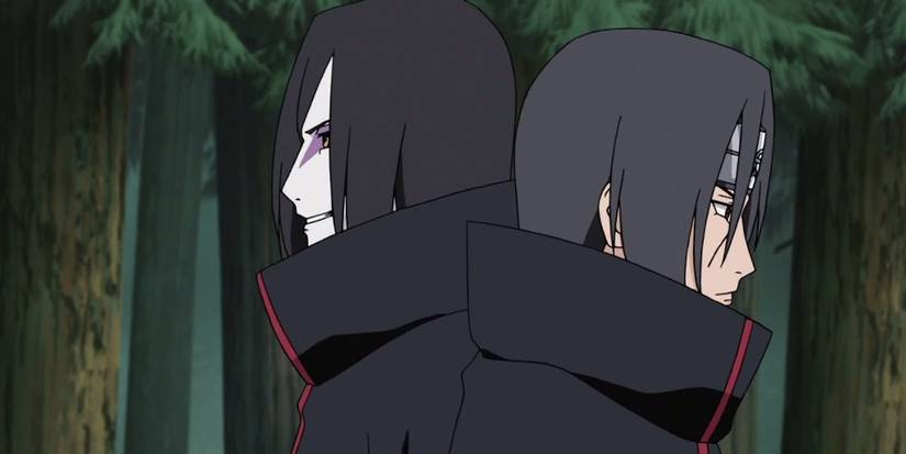 Itachi and Orochimaru in Naruto