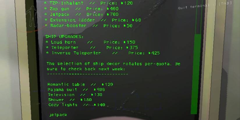 Lethal Company: a terminal