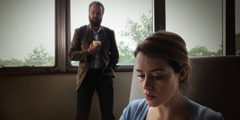 Joshua Leonard and Claire Foy in Unsane (2018)