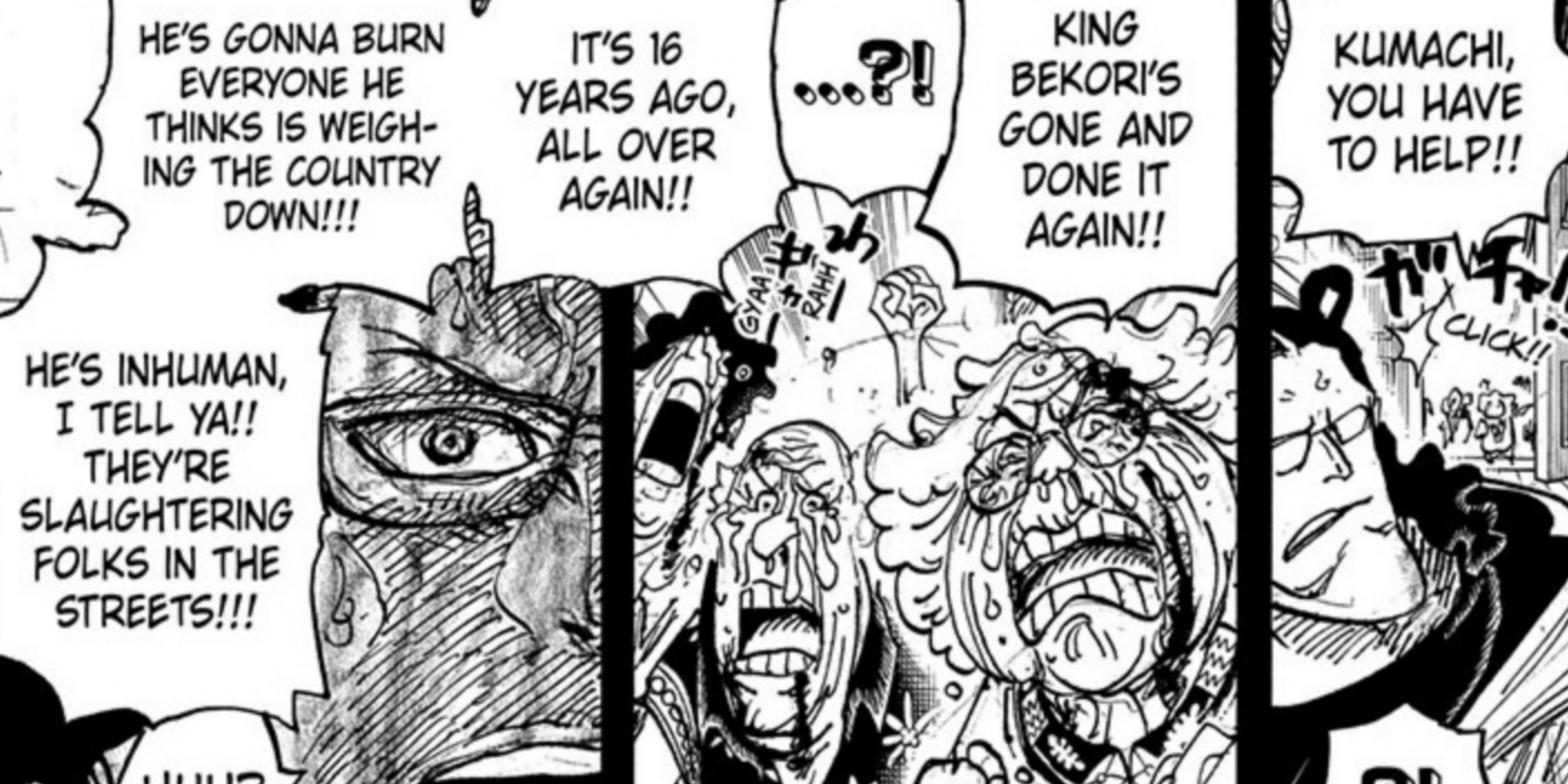 One Piece King Bekori vs Bartholomew Kuma