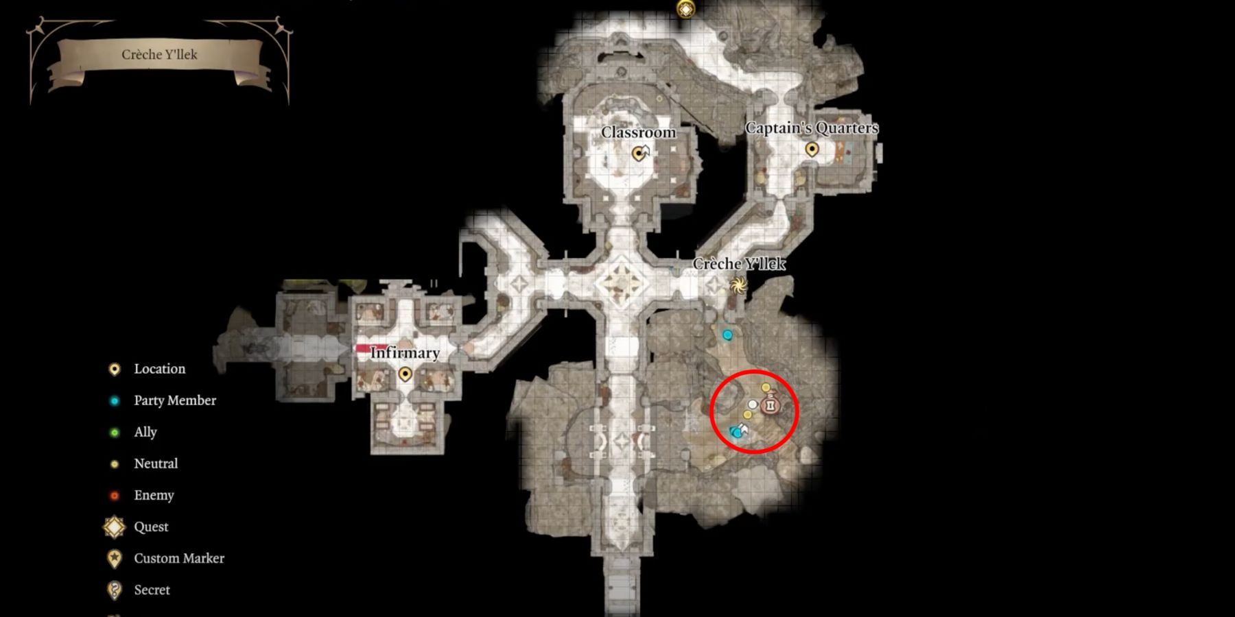 Baldur's Gate 3: Ubicación de A'jak'nir Jeera en el mapa