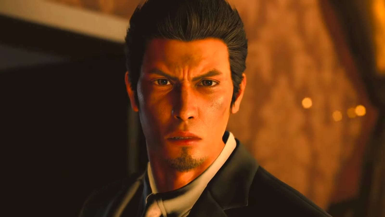 lad gaiden kiryu in a burning building