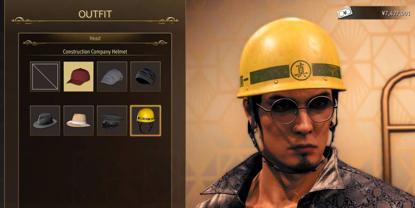 Head tab at the Boutique in Like a Dragon Gaiden.