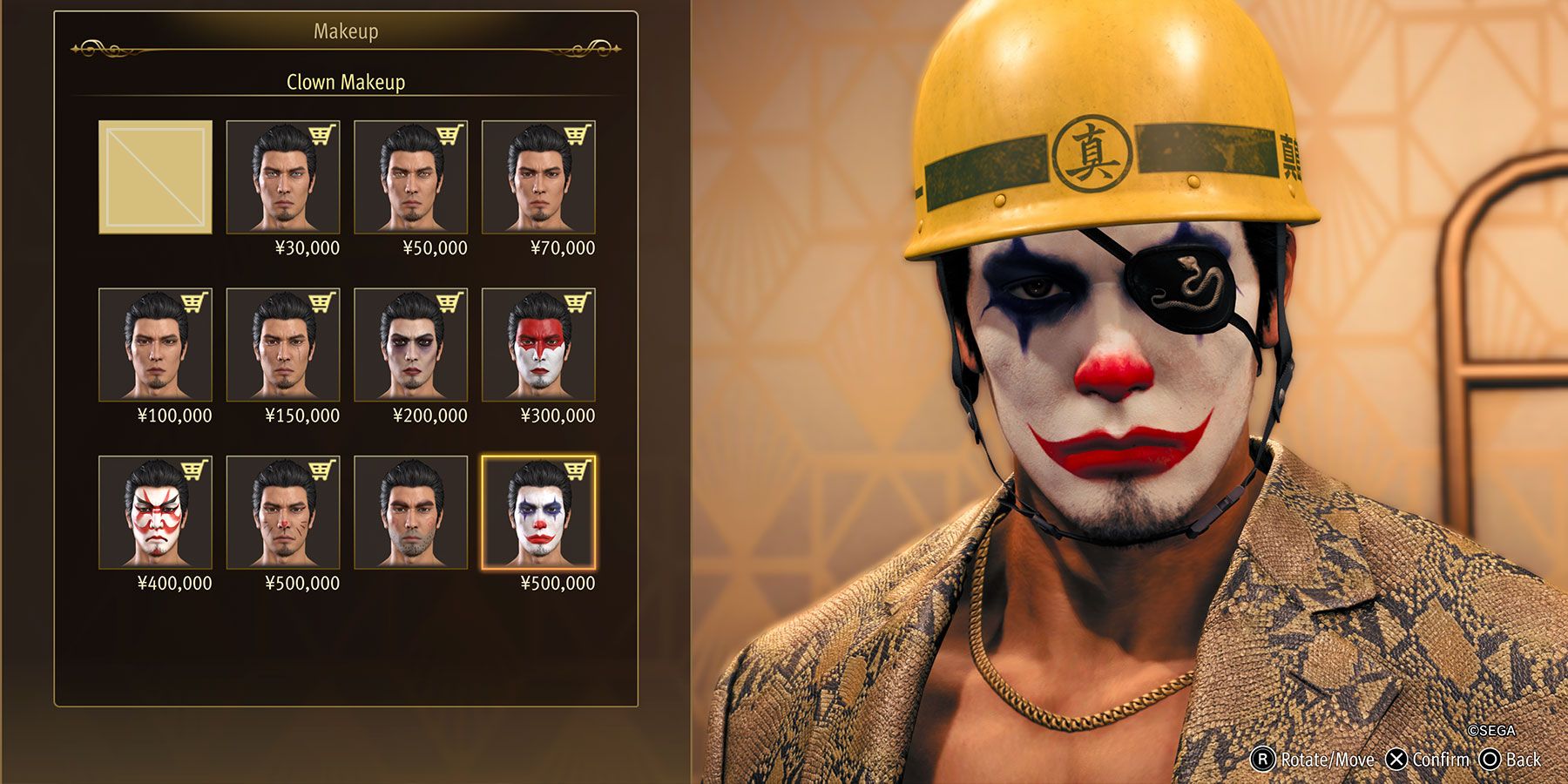 Actual Clown Kiryu Kazuma in Like a Dragon Gaiden.