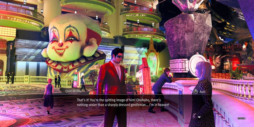 Wearing the Formal Attire in Like a Dragon Gaiden.