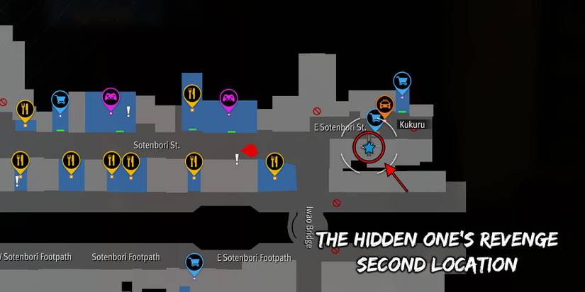 The Hidden One's 2nd location in Like a Dragon Gaiden.