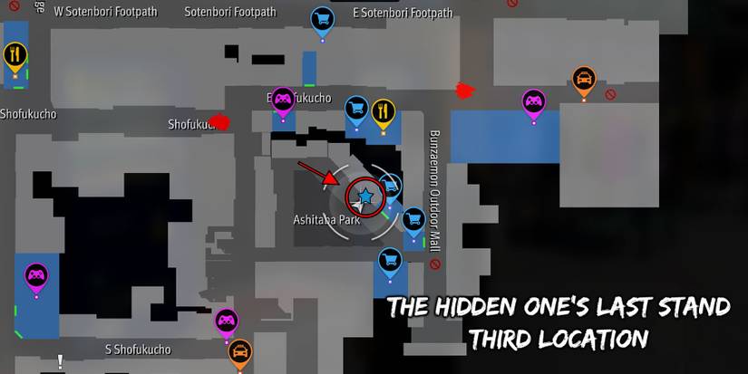 The Hidden One's 3rd location in Like a Dragon Gaiden