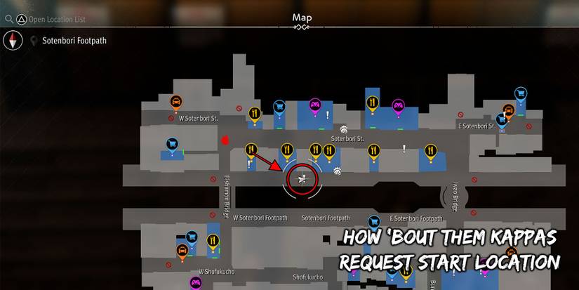 How 'Bout Them Kappas location in Like a Dragon Gaiden