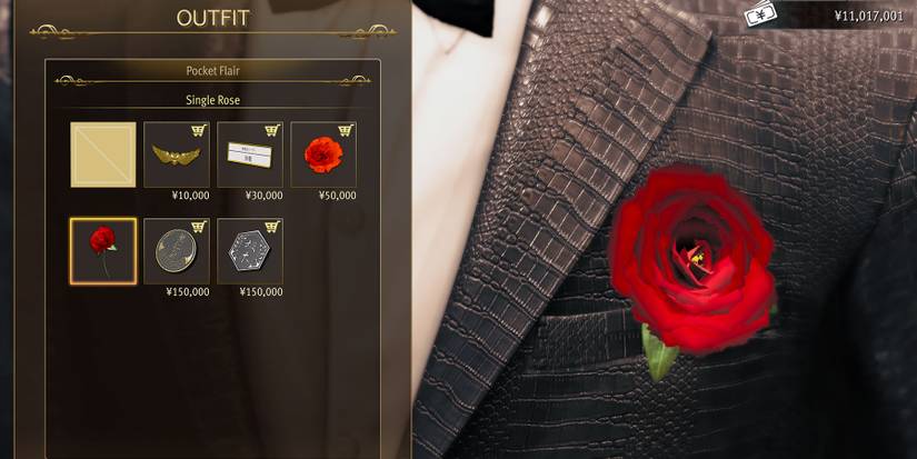 Pocket Flair Single Rose in Like a Dragon Gaiden.