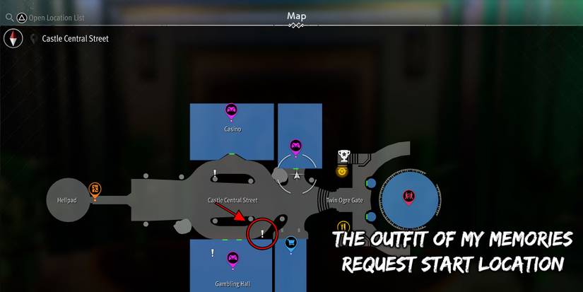 Where to start The Outfit of My Memories request in Like a Dragon Gaiden.