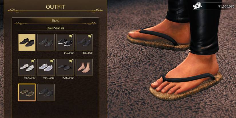Straw Sandals in Like a Dragon Gaiden.