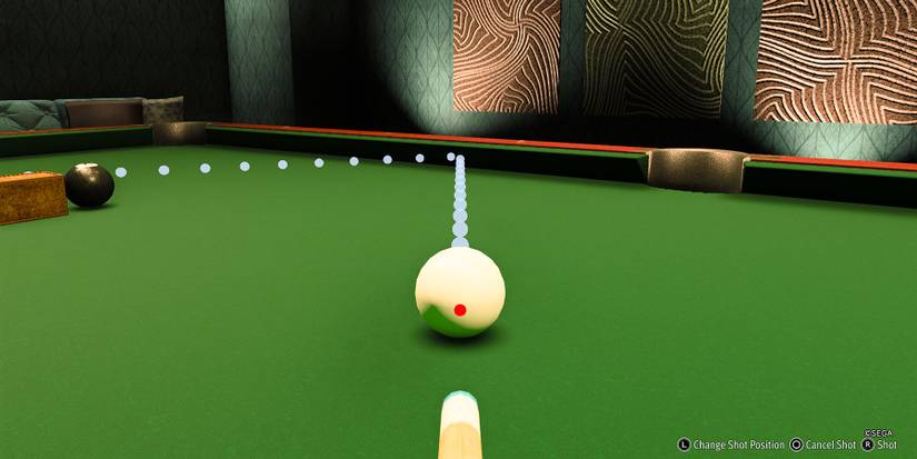 Taking the shot in the 1-Shot Challenge in Like a Dragon Gaiden.