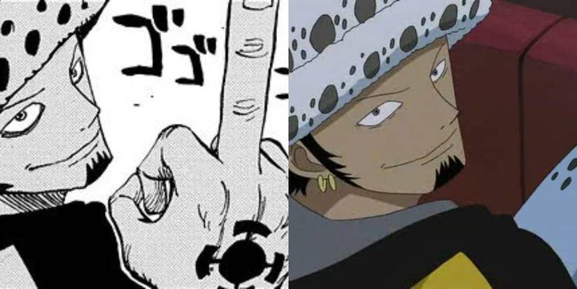 Comparison of Trafalgar Law from One Piece in both the Anime and the Manga