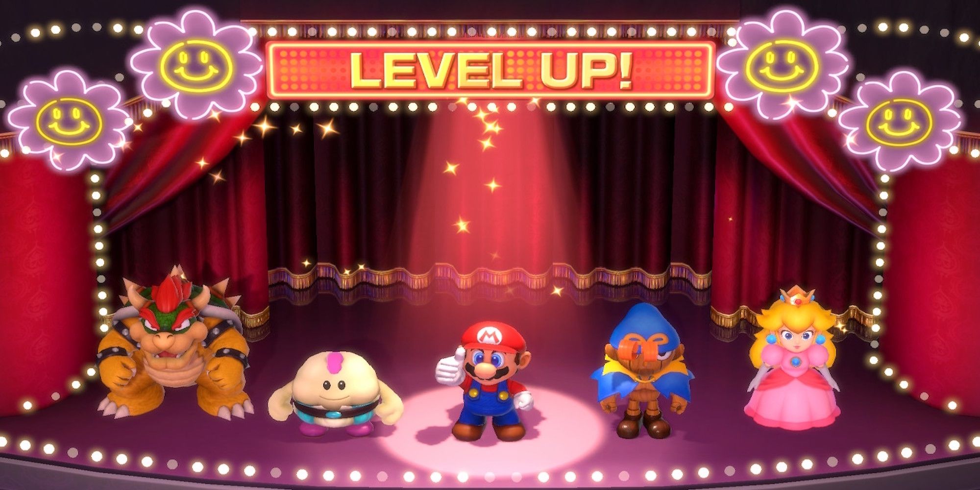 Leveling up in Super Mario RPG