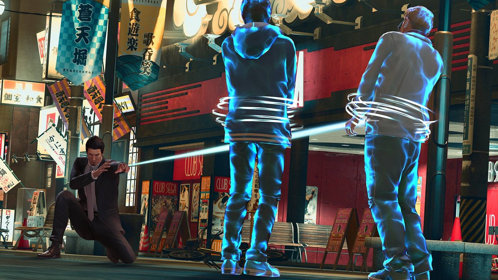 Like a Dragon Gaiden How to Throw Enemy Into River With Spider Gadget (Whip-Splash AchievementTrophy)