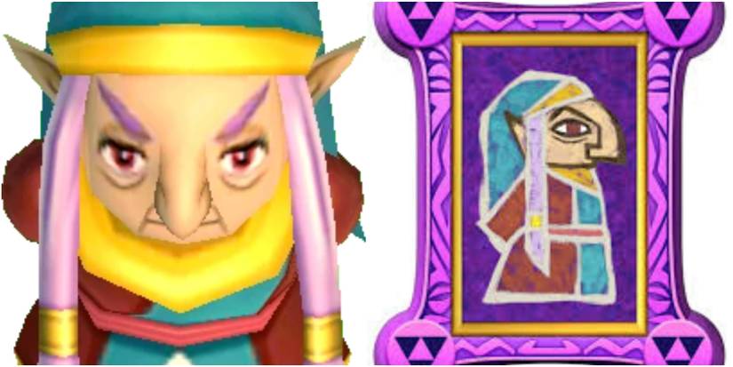 A Link Between Worlds' Impa sprite and Sage portrait 