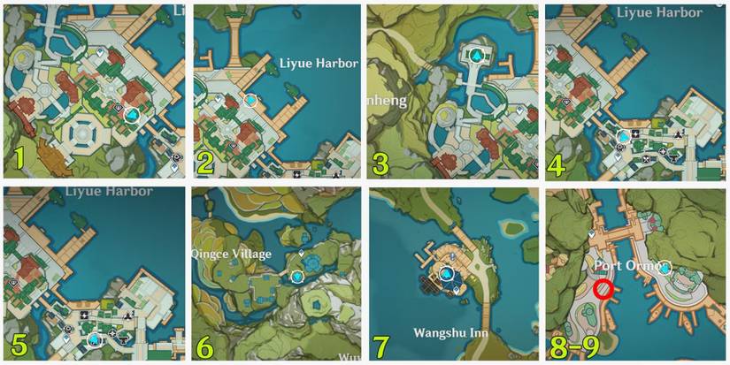 liyue local specialties merchants in genshin impact