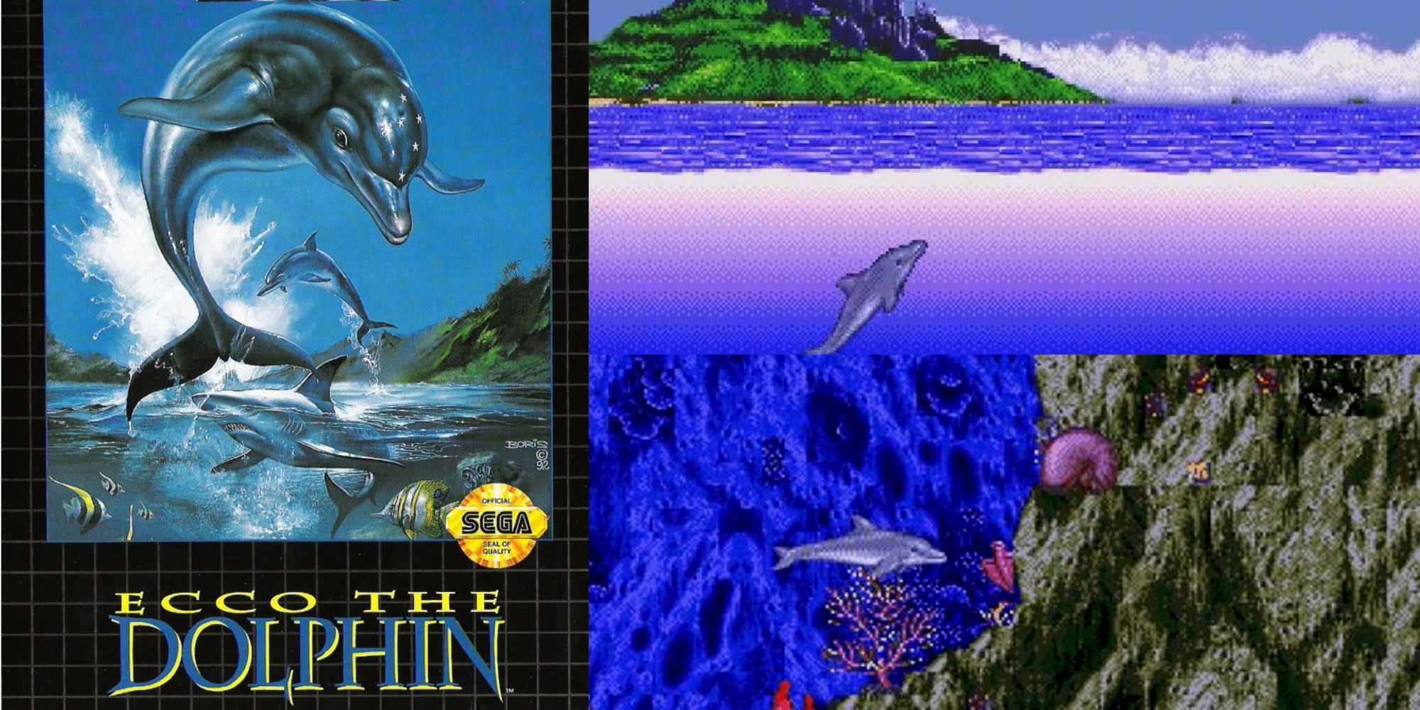 Ecco the dolphin cover art and screenshots of gameplay