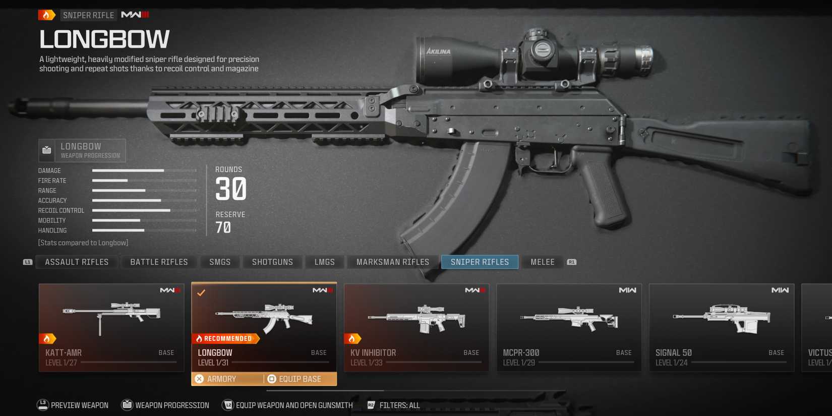 longbow sniper rifle