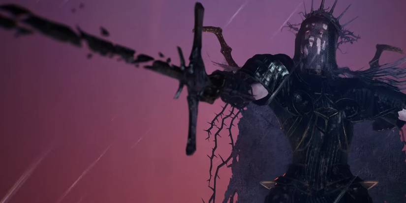 Lords of the Fallen - Judge Cleric Holding Out Her Corrupted Sword