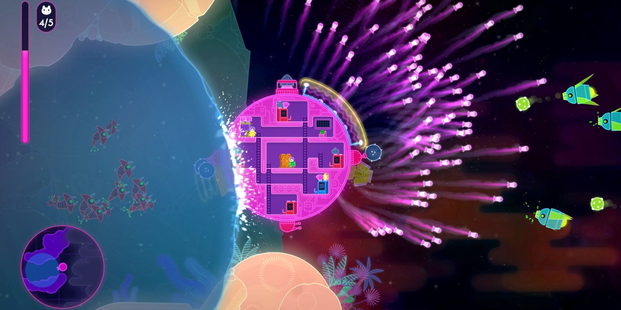 Lovers in a Dangerous Spacetime