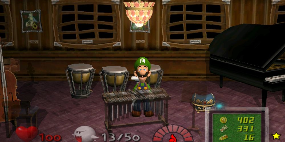 Luigi's Mansion music room
