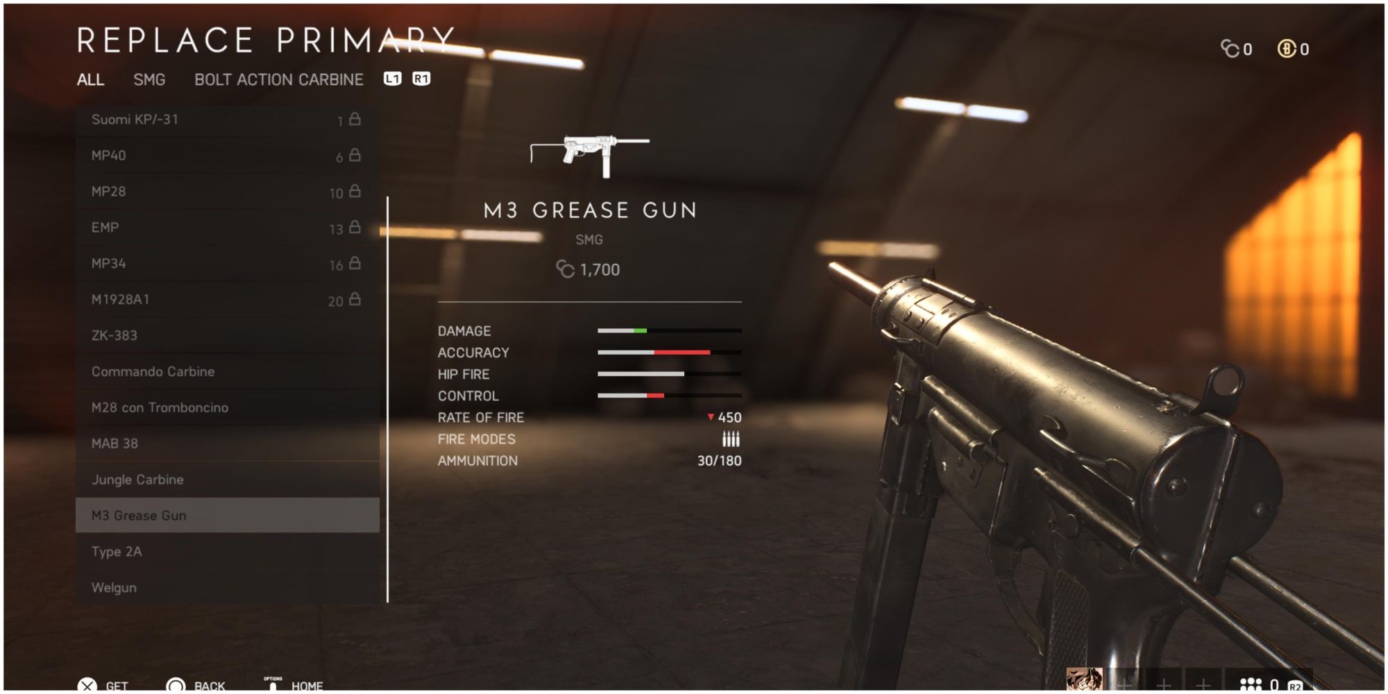 M3 Grease Gun in Battlefield 5