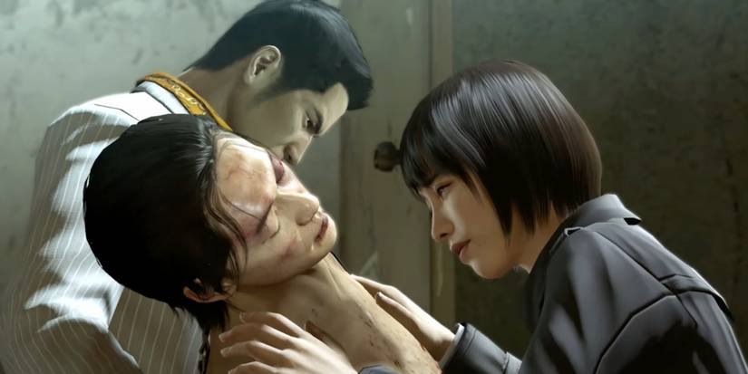 Makoto and Tachibana in Yakuza 0