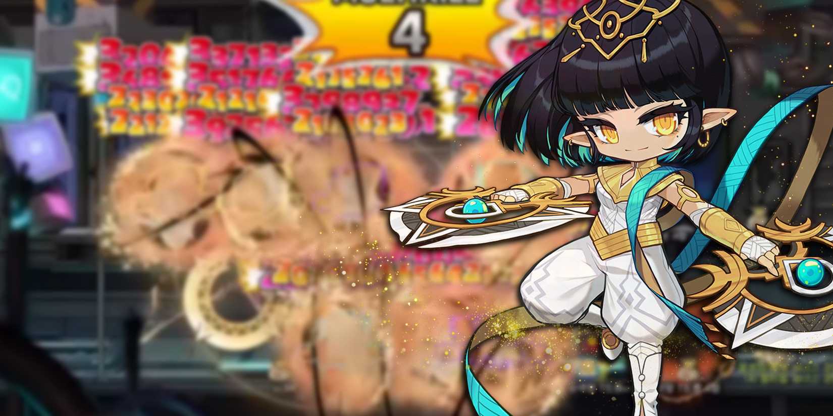 Maplestory - Khali PNG Over Image Of Khali in combat