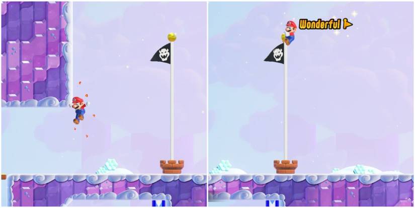 reaching climb jump challenge II flagpole top