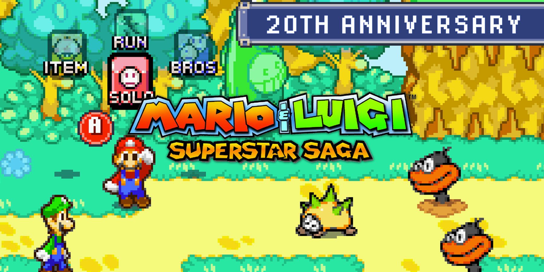 Mario Luigi Superstar Saga 20th Header