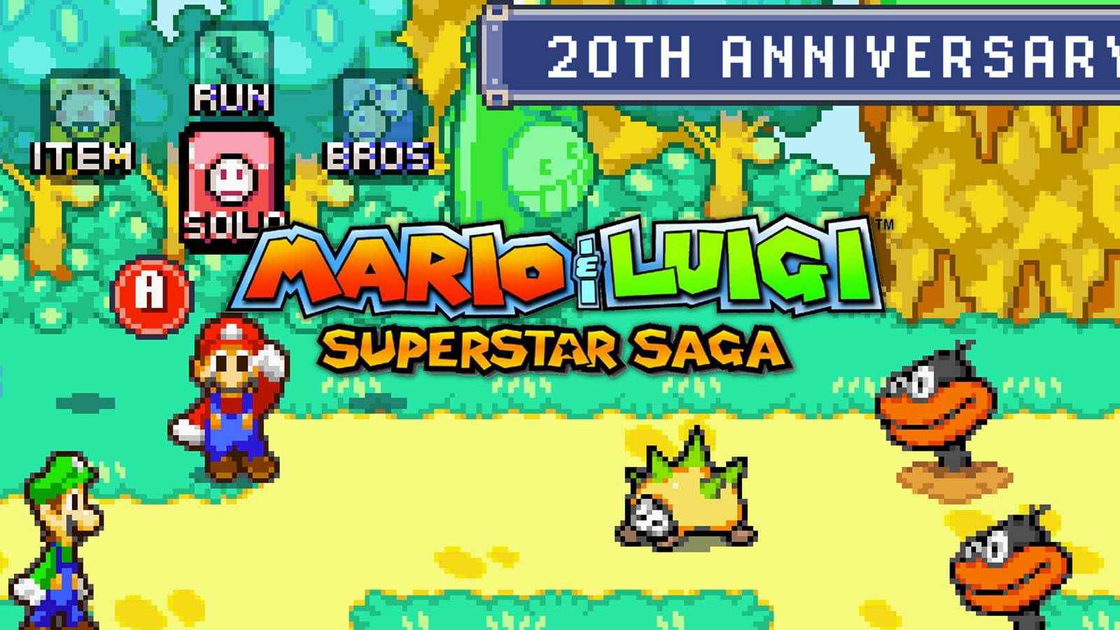 Mario Luigi Superstar Saga 20th Header