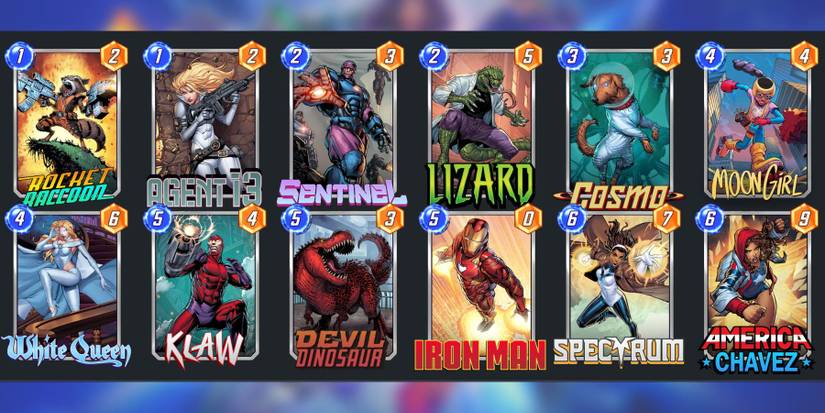 budget cards for an early meta deck in marvel snap.
